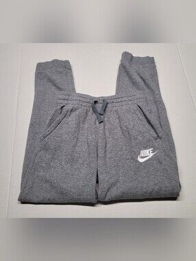 Nike Club Fleece Tapered Leg Joggers Heather Gray size large